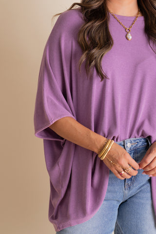 Choose Joy Mineral Washed Top