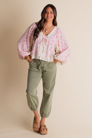 Magic Moment High Rise Crop Joggers