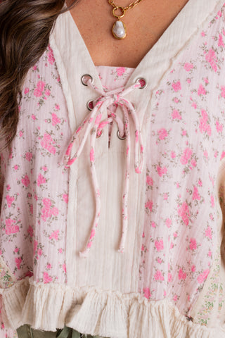 Spread Love V Neck Top