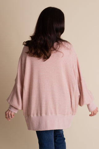 Cozy Vibes Waffle Knit Top