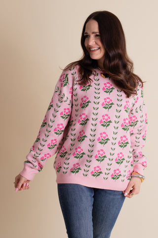 Happy Heart Knit Sweater