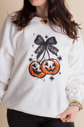 Jack O Lantern Bow Sweatshirt *Final Sale*