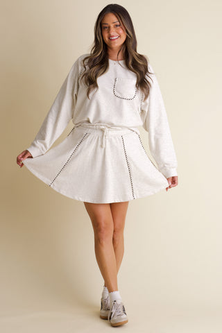 Fearless Sweatshirt and Skort Set