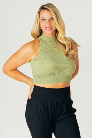 Best Day Ever Ribbed Crop Top