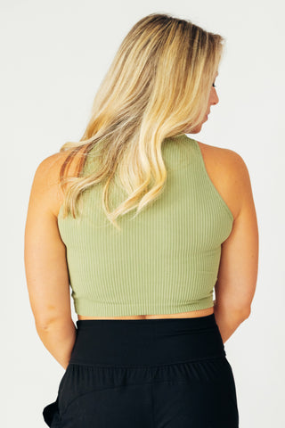 Best Day Ever Ribbed Crop Top