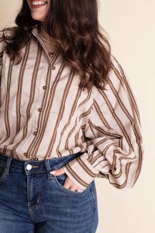 Wide Awake Button Down Top