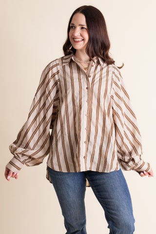 Wide Awake Button Down Top