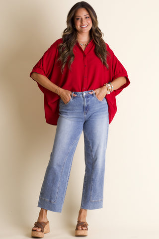 Boss Babe Button Up Airflow Top