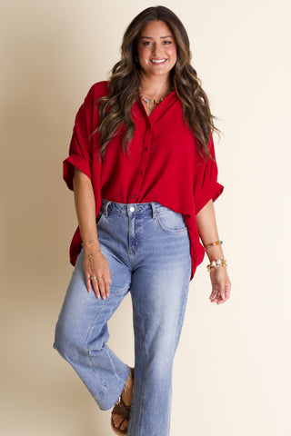 Boss Babe Button Up Airflow Top