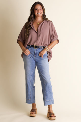 Boss Babe Button Up Airflow Top