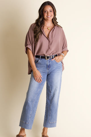 Boss Babe Button Up Airflow Top