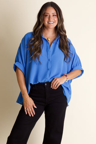 Boss Babe Button Up Airflow Top