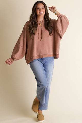 Keep Climbing Washed Pullover