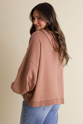 Keep Climbing Washed Pullover