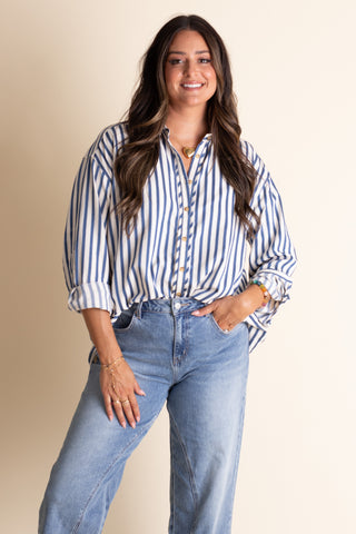 Change Of Pace Button Down Top