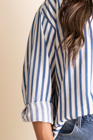 Change Of Pace Button Down Top