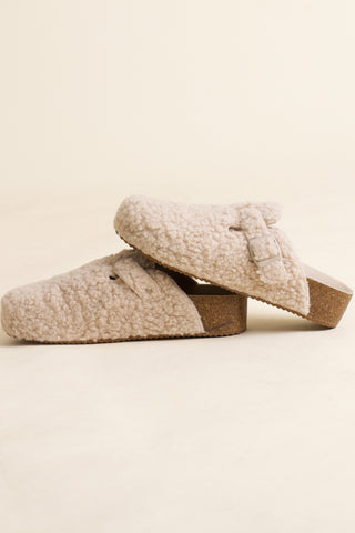Magnolias Sherpa Slip-On Clogs