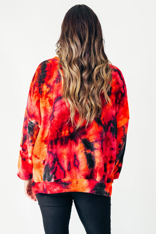 Feeling Like This Chenille Tie Dye Pullover