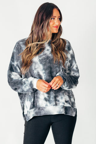 Feeling Like This Chenille Tie Dye Pullover