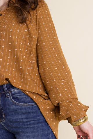 Moving On Button Down Top