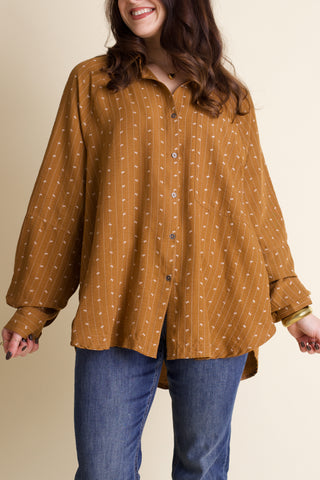 Moving On Button Down Top