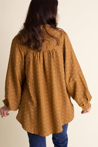 Moving On Button Down Top