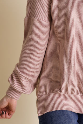 Feeling Like This Luxe Brushed Ribbed Top