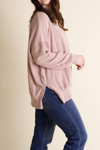 Feeling Like This Luxe Brushed Ribbed Top