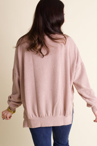 Feeling Like This Luxe Brushed Ribbed Top