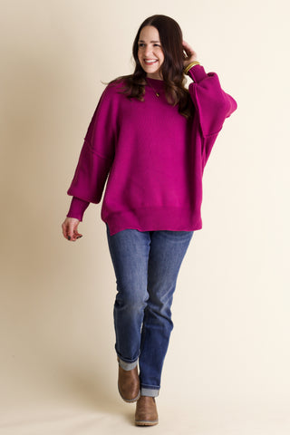 Slow Mornings Oversized Sweater