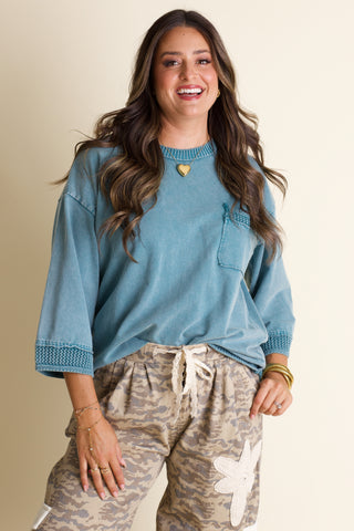 Waiting Game Mineral Wash Top