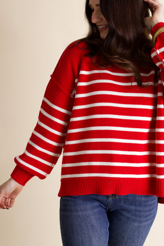 Fall Vibes Striped Sweater