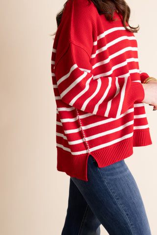 Fall Vibes Striped Sweater