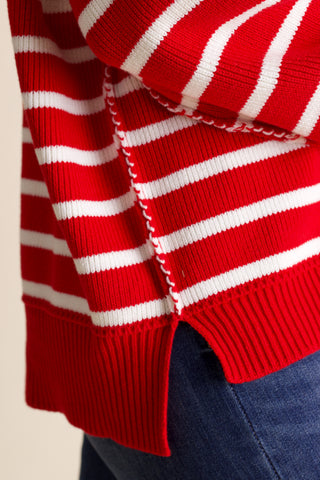 Fall Vibes Striped Sweater