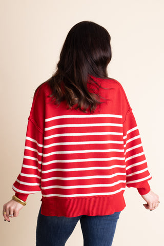 Fall Vibes Striped Sweater