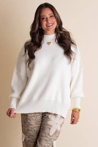 Slow Mornings Oversized Sweater