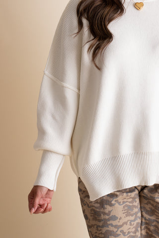 Slow Mornings Oversized Sweater