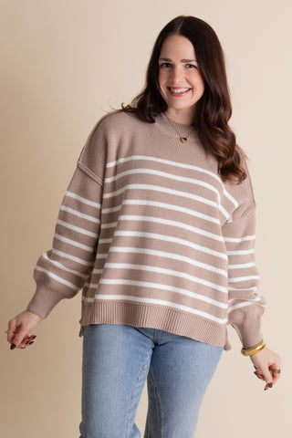 Fall Vibes Striped Sweater