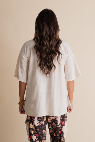 Classic Cutie Cable Rib Top