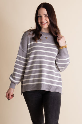 Fall Vibes Striped Sweater