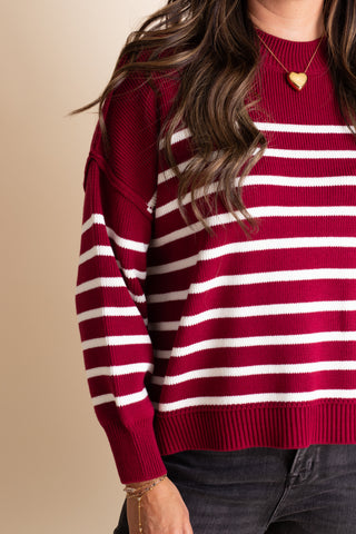 Fall Vibes Striped Sweater