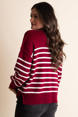 Fall Vibes Striped Sweater