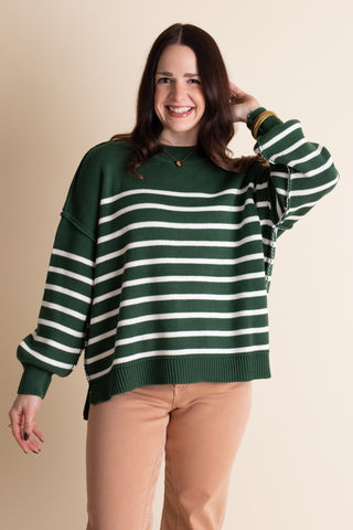 Fall Vibes Striped Sweater