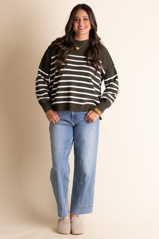 Fall Vibes Striped Sweater