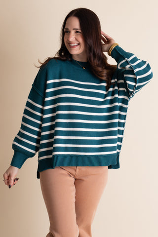 Fall Vibes Striped Sweater