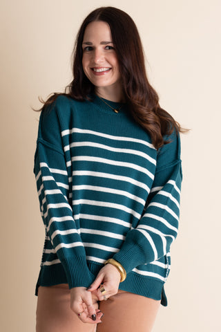 Fall Vibes Striped Sweater