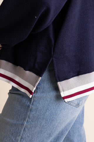 Making Waves Mock Neck Sweatshirt