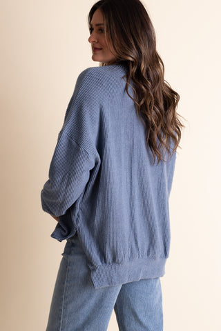 Feeling Like This Luxe Brushed Ribbed Top