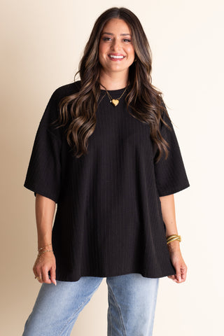 Classic Cutie Cable Rib Top