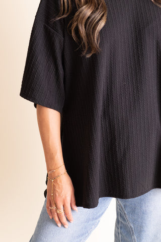 Classic Cutie Cable Rib Top